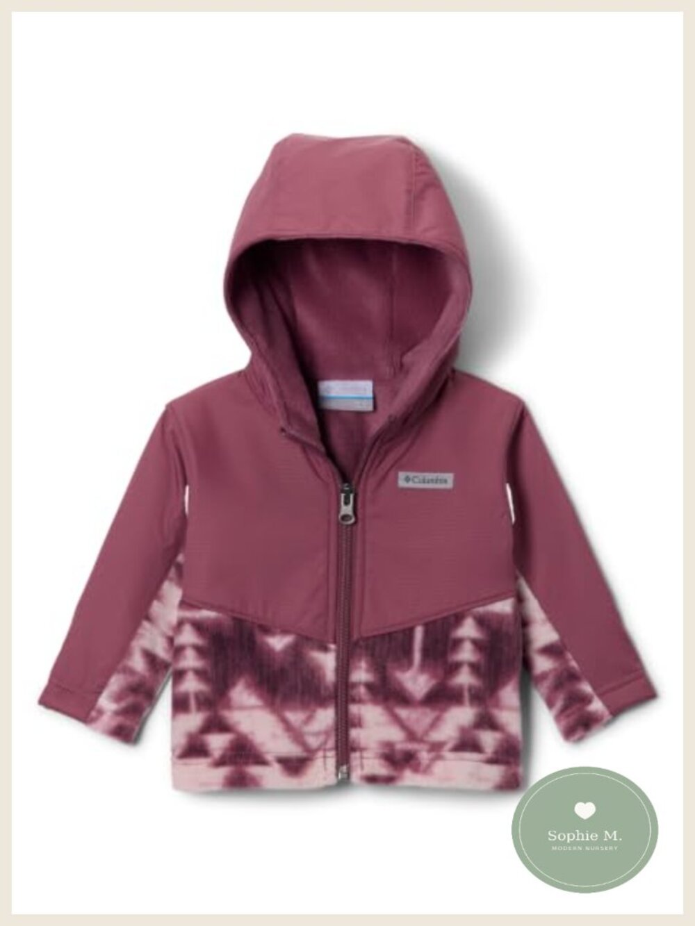 Columbia Youth Fleece Hoodie Overlay Jacket Water Resistant
